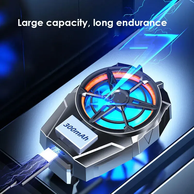 Phone Cooling Fan - 300Mah 충전식 휴대 전화 공기 냉각기