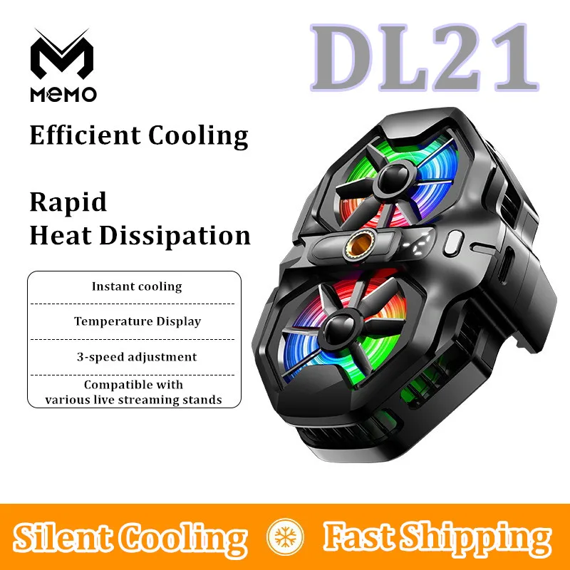 Phone Cooling Fan - MEMO 듀얼 선풍기 냉각 반도체 냉각
