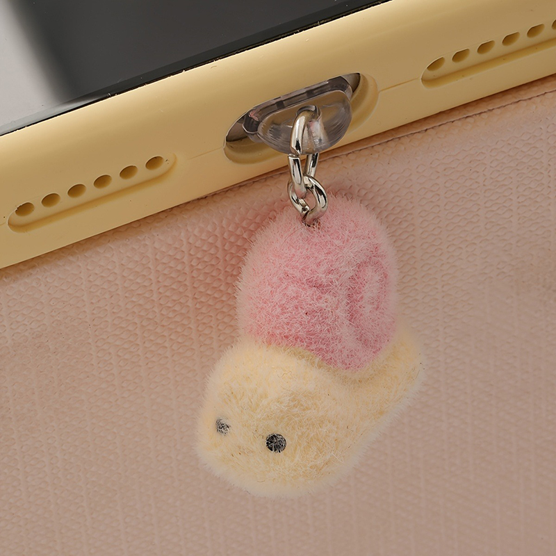 Yellow Phone Accessories - 1pcs 귀여운 3D 플러시 달팽이 전화