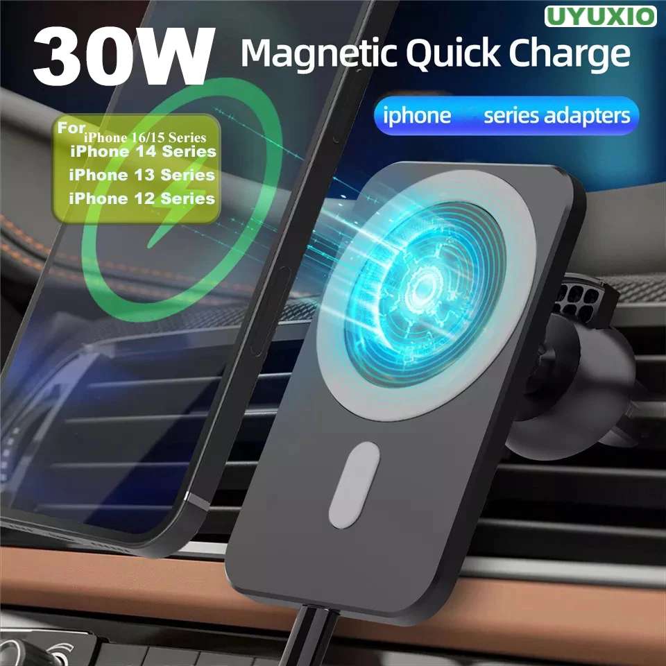 Phone Cooling Fan - UYUXIO 30W 무선 충전기 자기 자동차