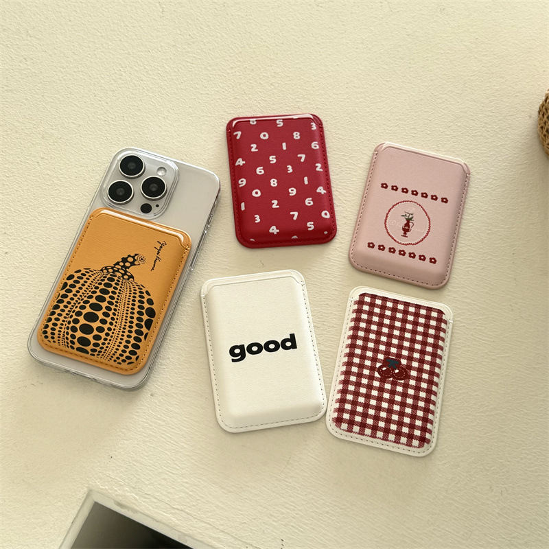 Phone Accessories For Teen Girls - 귀여운 만화 PU 가죽 자석 카드