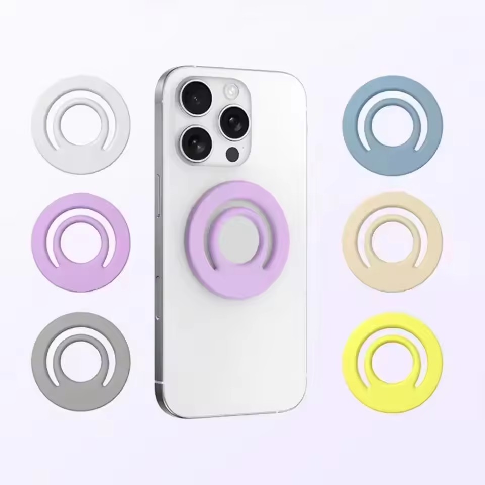Phone Accessories For Android - 자석 실리콘 스탠드 핑거 링 차량용