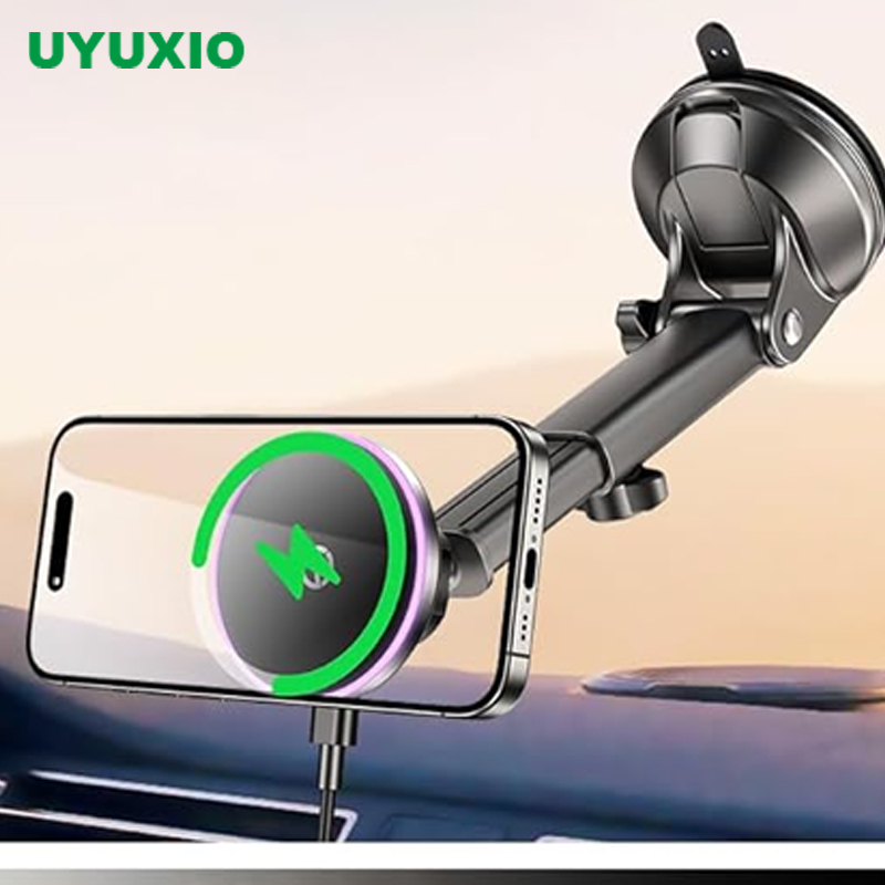 Phone Cooling Fan - UYUXIO 15W 고속 무선 마그네틱 차량용