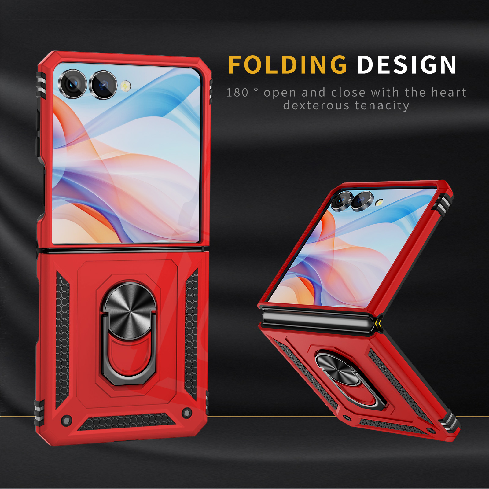 Phone Accessories Ring Holder - 삼성 갤럭시 Z 플립 7용 밀리터리