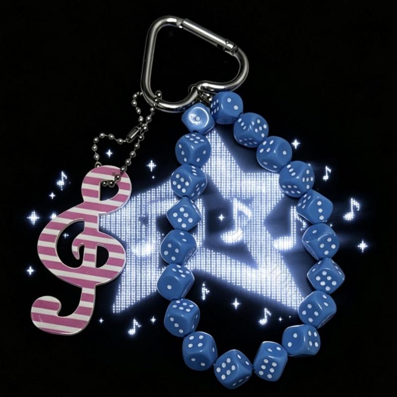 Phone Accessories For Teen Girls - R7UF 독특한 손으로 만들어진 파란색 음표