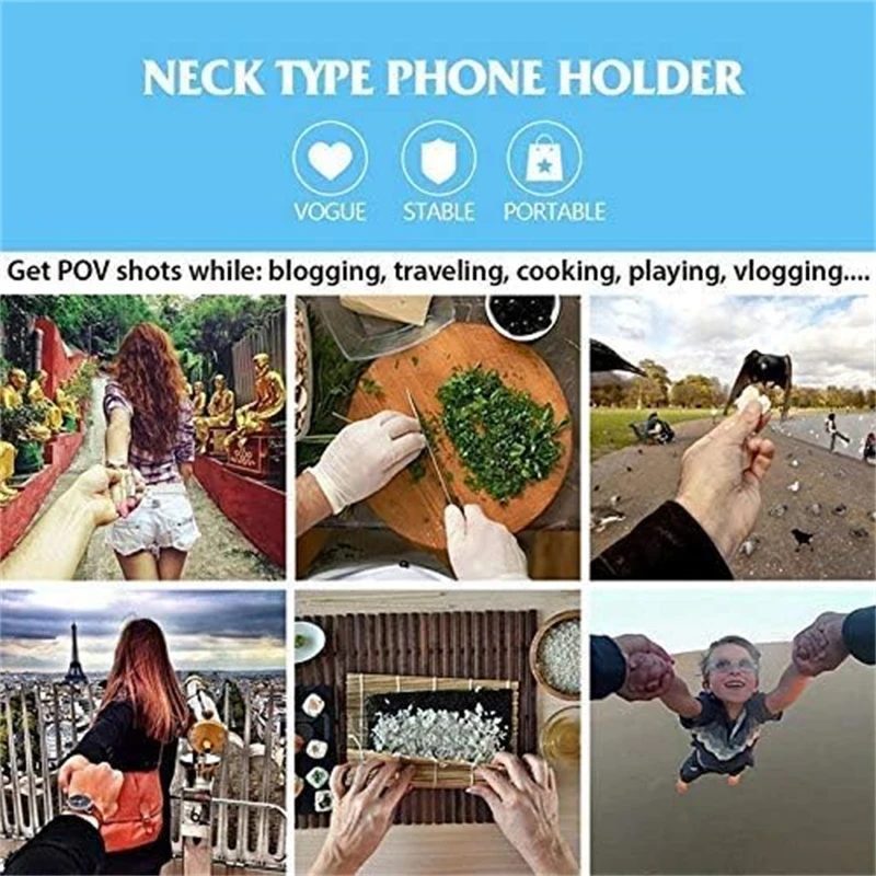 유니버설 핸즈프리 웨어러블 넥 홀더, 아이폰 16 15 - Neck Hanging Phone Holder 리뷰 및 가격