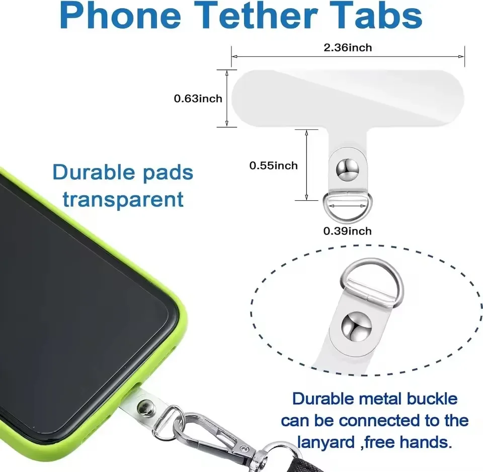 유니버설 투명 분리형 전화 끈 클립 카드 손목 코드 스 - Phone Accessories For Android 리뷰 및 가격