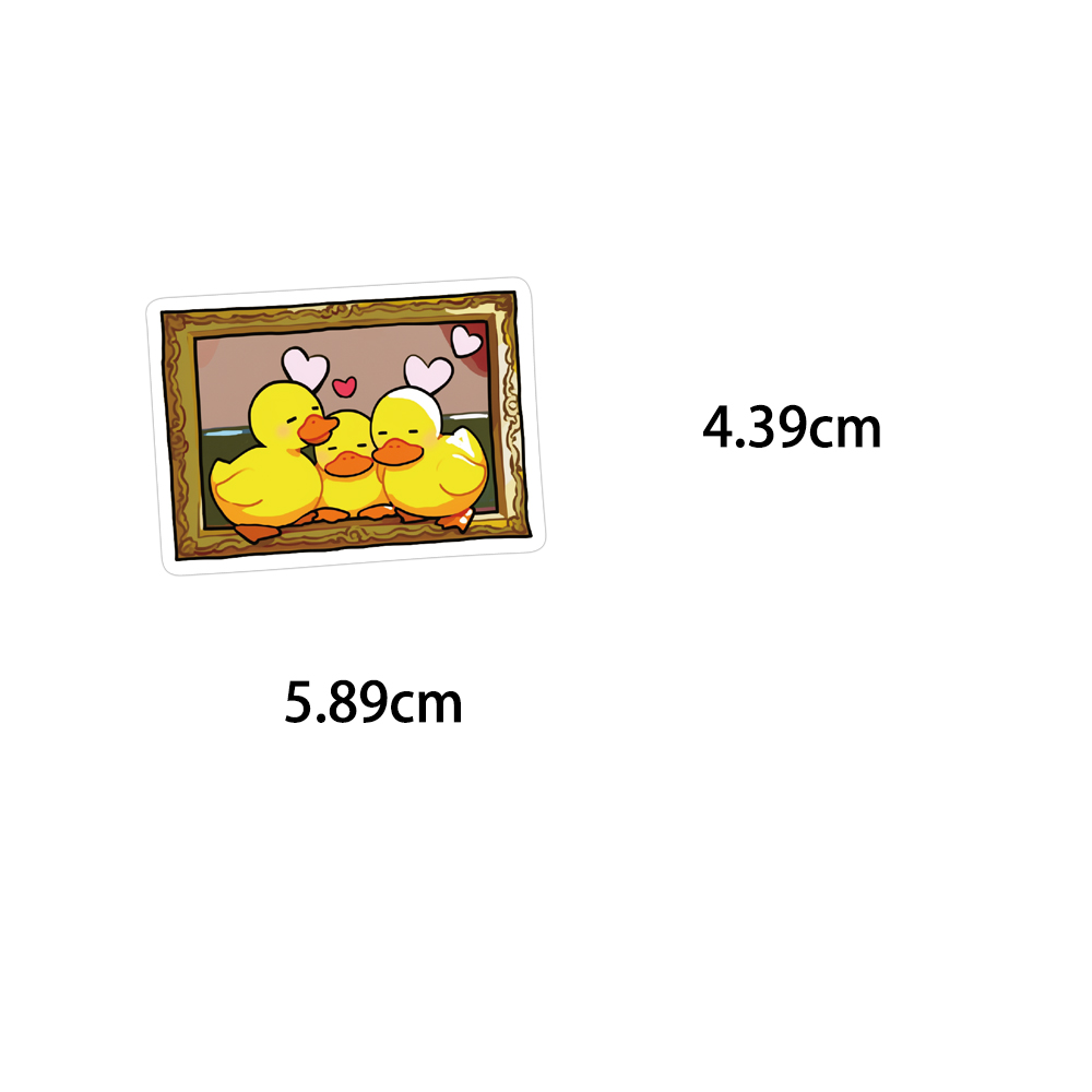 50PCS 귀여운 노란색 오리 크리 에이 티브 낙서 스 - Yellow Phone Accessories 리뷰 및 가격