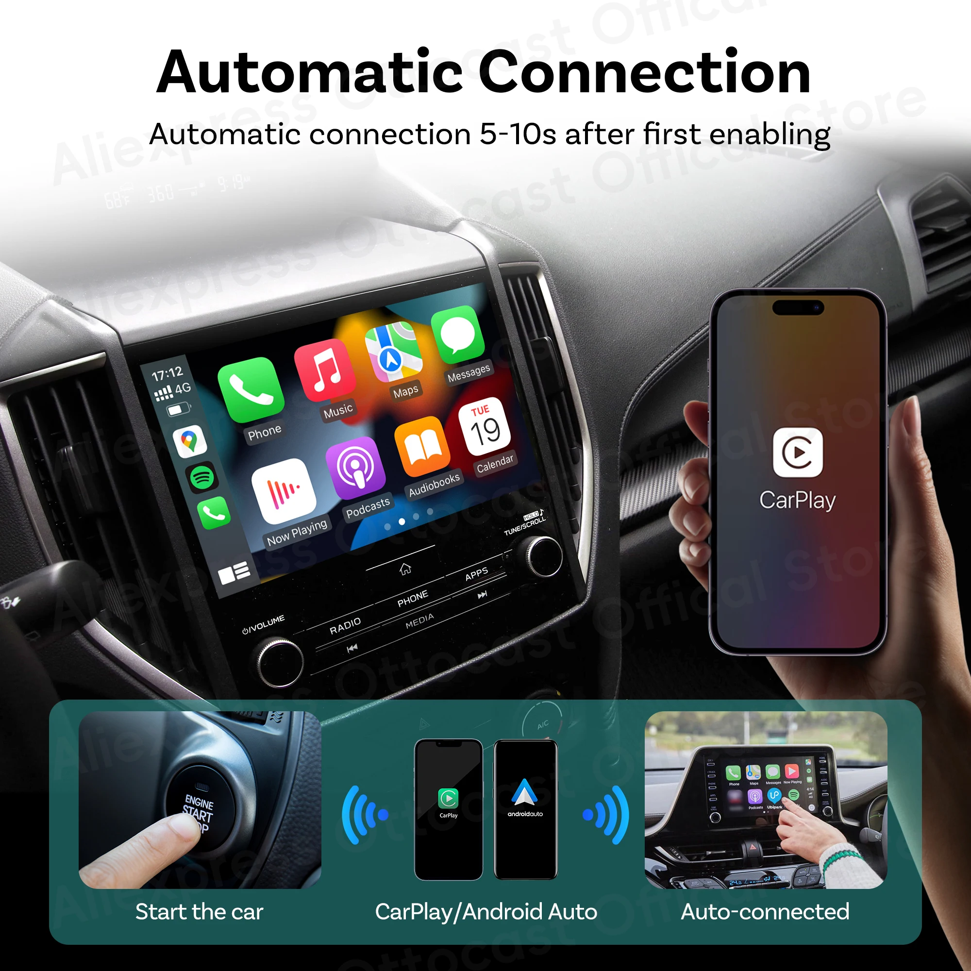 2026 새로운 OTTOCAST 미니 무선 안드로이드  - Phone Accessories For Android 리뷰 및 가격