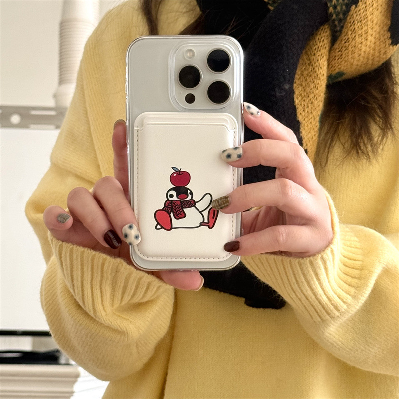 귀여운 만화 PU 가죽 자석 카드 홀더 폰 그립 지갑  - Phone Accessories For Teen Girls 리뷰 및 가격