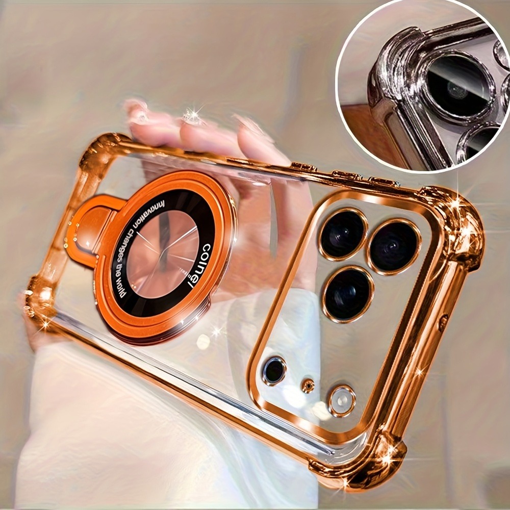 고급 투명 도금 폰 케이스 (아이폰 18, 17, 16 - Phone Accessories Ring Holder 리뷰 및 가격