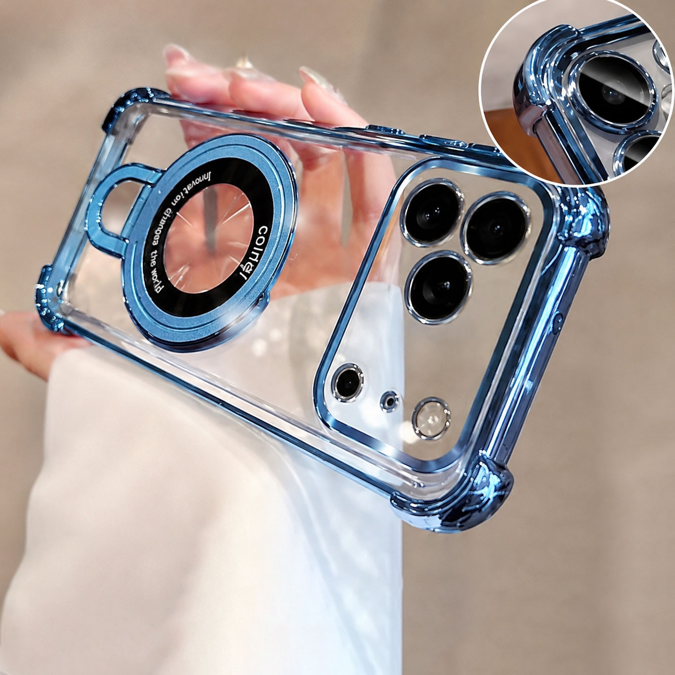 고급 투명 도금 폰 케이스 (아이폰 18, 17, 16 - Phone Accessories Ring Holder 리뷰 및 가격