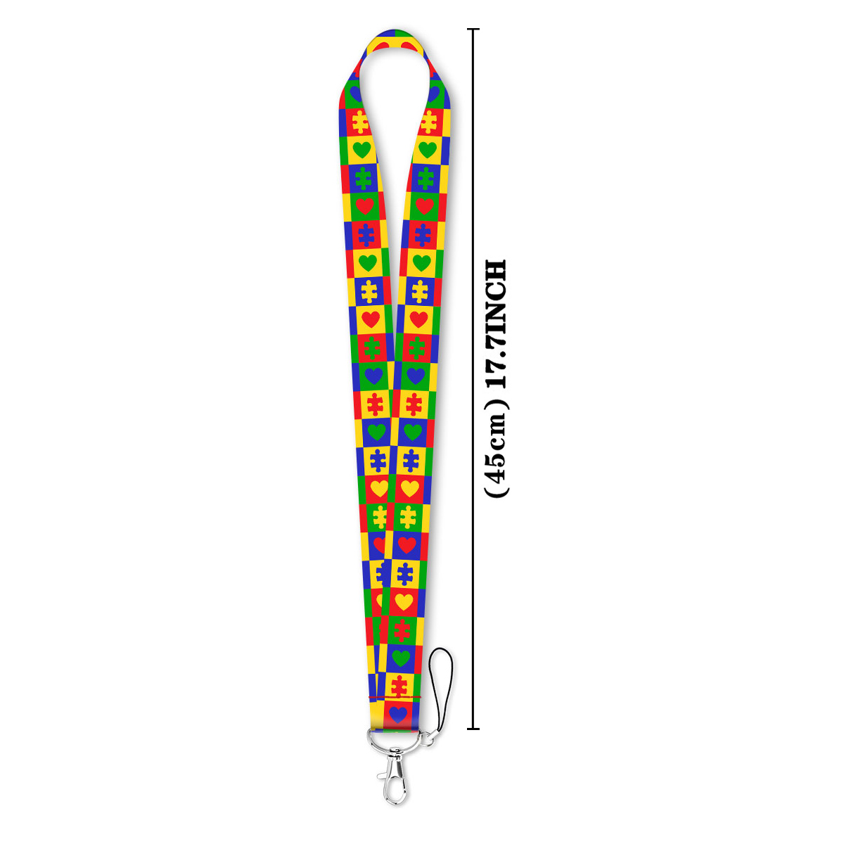 자폐증 퍼즐 레인보우 넥 스트랩 매는 밧줄 키 체인 배 - Neck Hanging Phone Holder 리뷰 및 가격