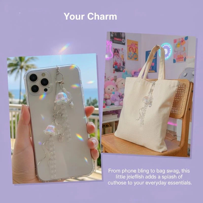 비즈 장식 폰 스트랩 별 바다 조개 해파리 키체인 Y2 - Phone Accessories For Teen Girls 리뷰 및 가격