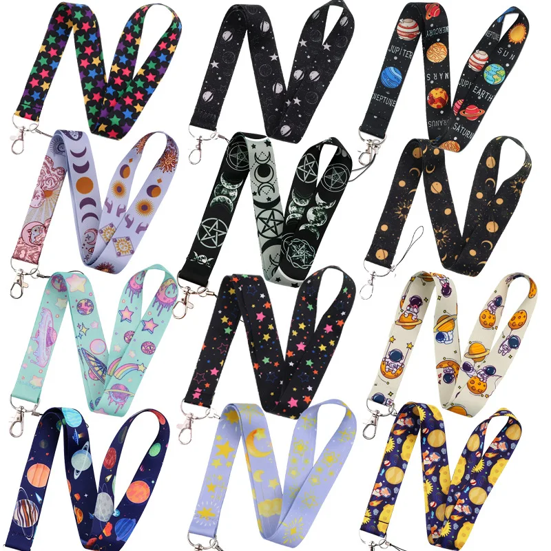 우주 행성 끈 키체인, 귀여운 달 목 스트랩, 전화 버 - Neck Hanging Phone Holder 리뷰 및 가격