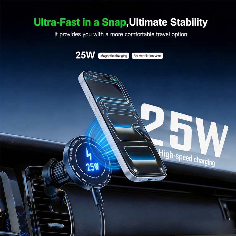 마그네틱 25W 무선 차량용 충전기 아이폰 17 16  - Phone Cooling Fan 리뷰 및 가격