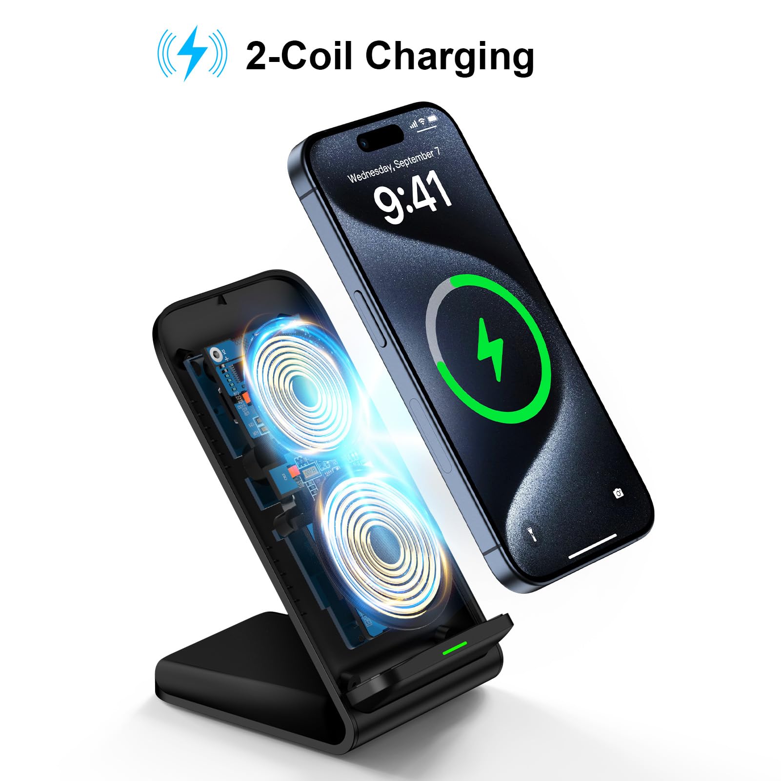 15W 무선 충전기 겸용 휴대폰 거치대, 아이폰12-1 - Phone Accessories For Android 리뷰 및 가격
