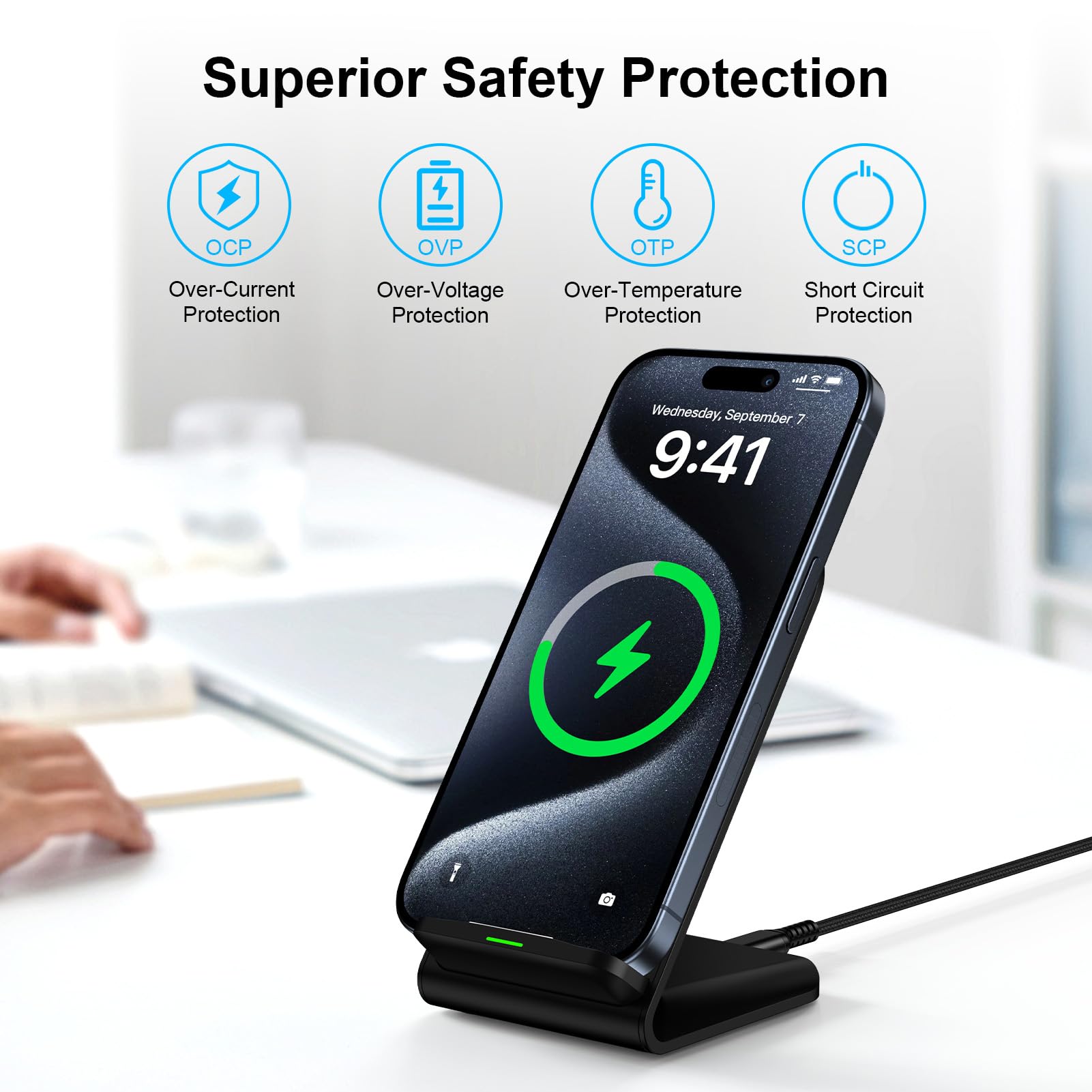 15W 무선 충전기 겸용 휴대폰 거치대, 아이폰12-1 - Phone Accessories For Android 리뷰 및 가격