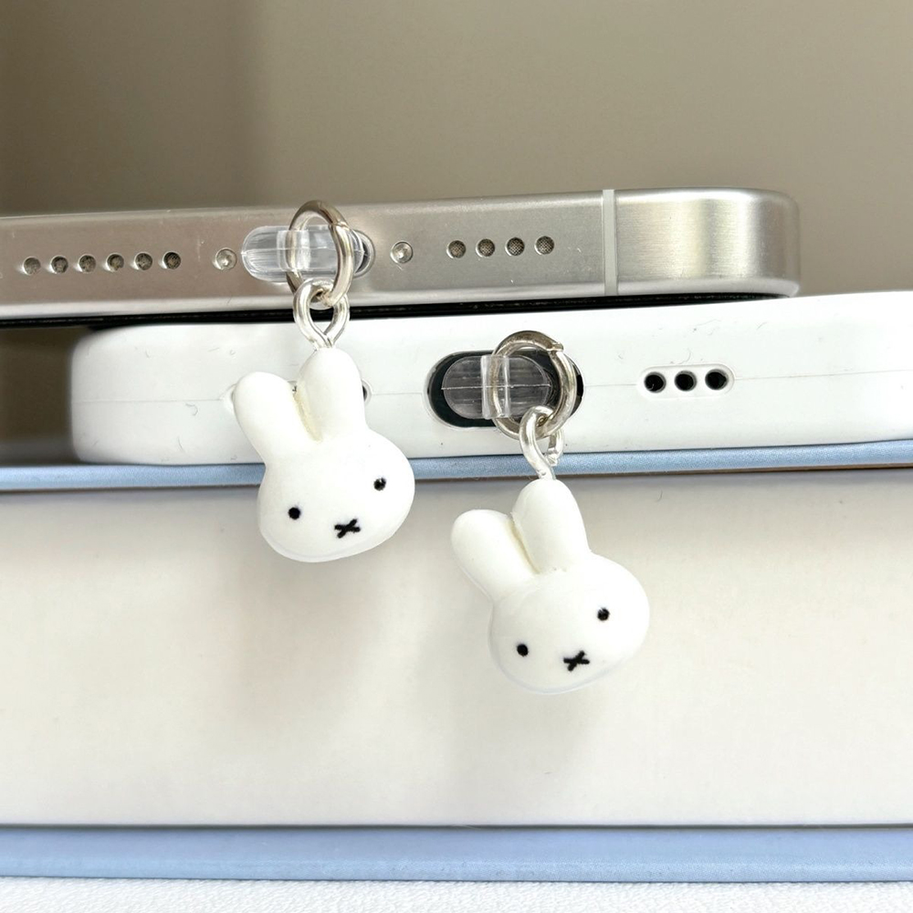 카와이 미피 폰 충전 포트 먼지 방지 플러그 귀여운 실 - Phone Accessories For Android 리뷰 및 가격