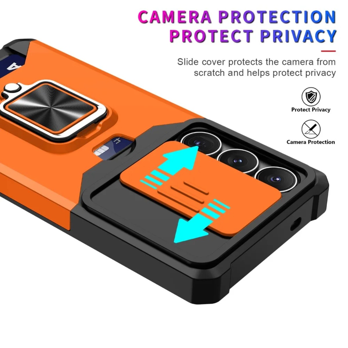 카드 슬롯 링 홀더 슬라이드 카메라 커버가 있는 삼성  - Phone Accessories Ring Holder 리뷰 및 가격