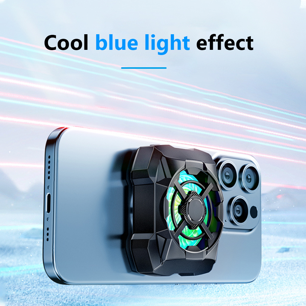 블루라이트 3단 속도 조절 가능한 휴대폰 쿨러, 게임  - Phone Cooling Fan 리뷰 및 가격
