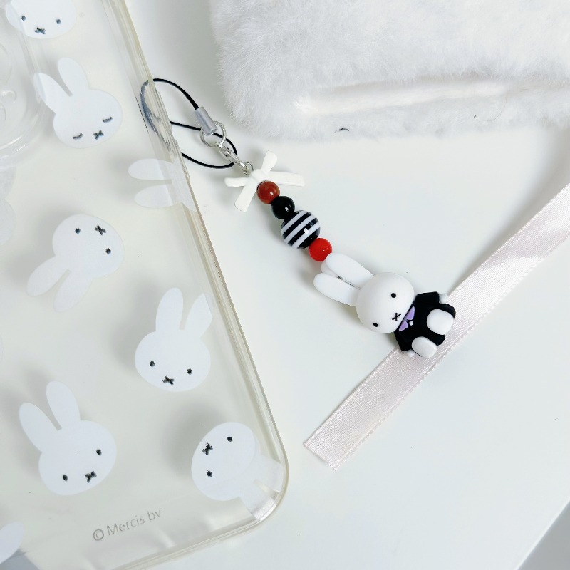 귀여운 미피 폰 데코 귀여운 만화 컬러풀 리본 키홀더  - Phone Accessories For Teen Girls 리뷰 및 가격