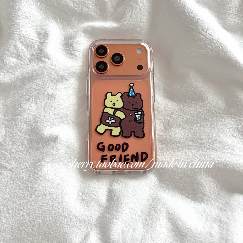 귀여운 노란색 & 갈색 곰돌이 아이폰 케이스 (아이폰  - Yellow Phone Accessories 리뷰 및 가격
