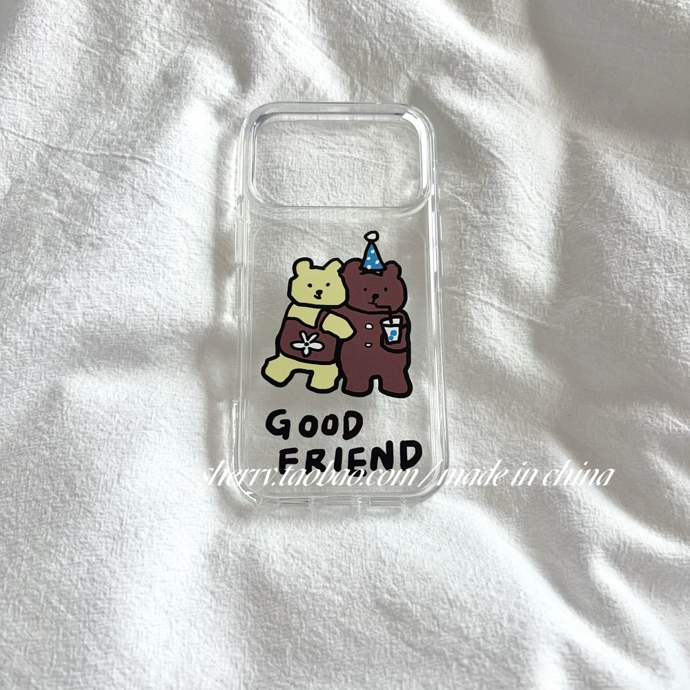 귀여운 노란색 & 갈색 곰돌이 아이폰 케이스 (아이폰  - Yellow Phone Accessories 리뷰 및 가격