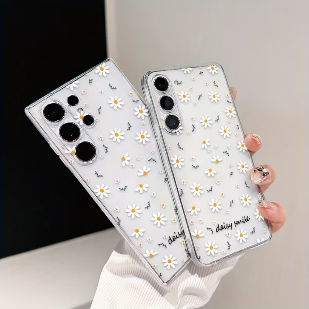 노란색 흰색 데이지 꽃무늬 삼성 갤럭시 A73 A72  - Yellow Phone Accessories 리뷰 및 가격