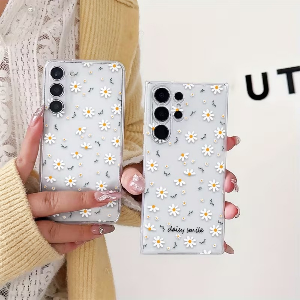 노란색 흰색 데이지 꽃무늬 삼성 갤럭시 A73 A72  - Yellow Phone Accessories 리뷰 및 가격