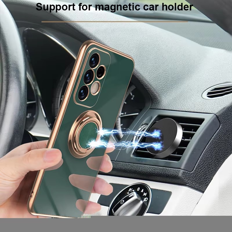 럭셔리 도금 마그네틱 360 ° 삼성 갤럭시 A07 A - Phone Accessories Ring Holder 리뷰 및 가격