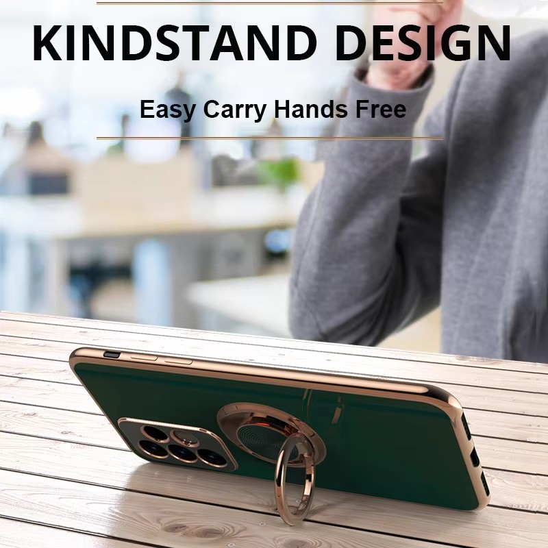 럭셔리 도금 마그네틱 360 ° 삼성 갤럭시 A07 A - Phone Accessories Ring Holder 리뷰 및 가격