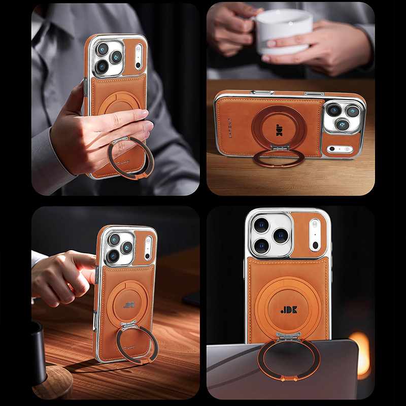 럭셔리 자석 360도 회전 킥스탠드 가죽 폰 케이스 아 - Phone Accessories Ring Holder 리뷰 및 가격