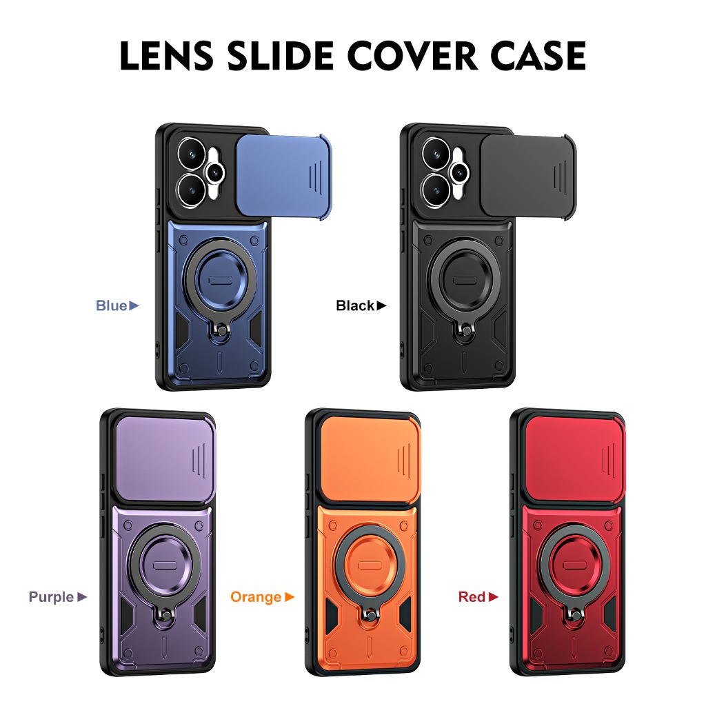 슬라이드 카메라 커버가 있는 360도 보호 아머 충격  - Phone Accessories Ring Holder 리뷰 및 가격