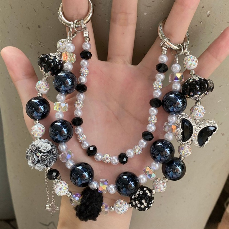 수제 별 모양 라인스톤 비즈 가방 펜던트 크리스탈 꽃  - Phone Accessories For Teen Girls 리뷰 및 가격