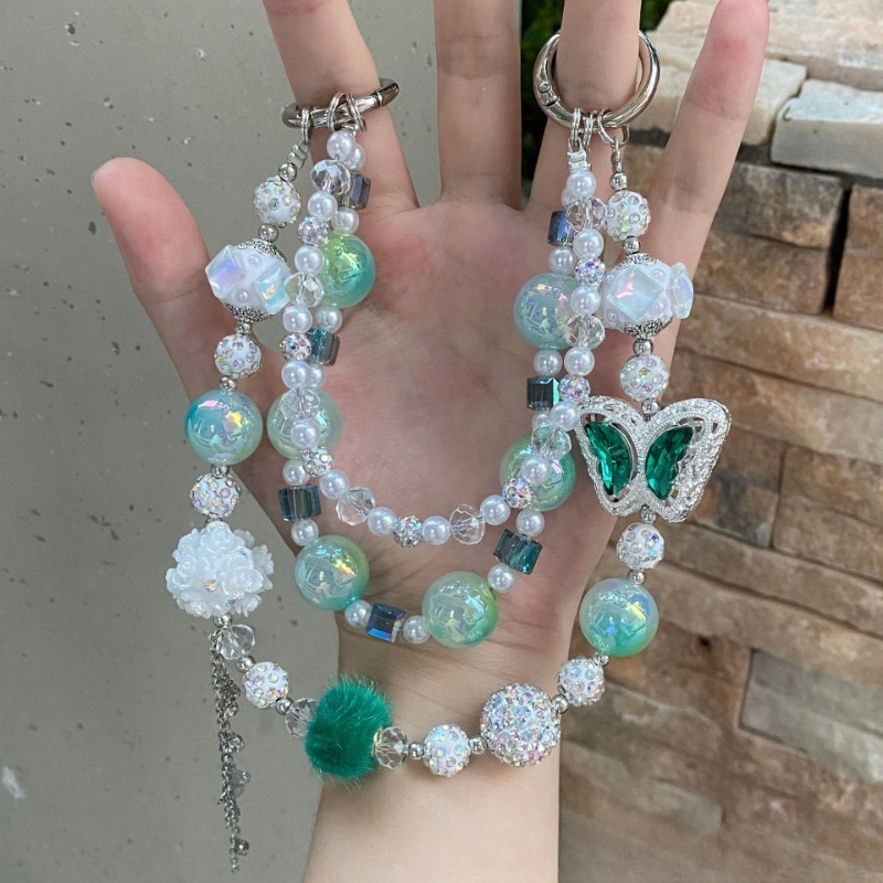 수제 별 모양 라인스톤 비즈 가방 펜던트 크리스탈 꽃  - Phone Accessories For Teen Girls 리뷰 및 가격